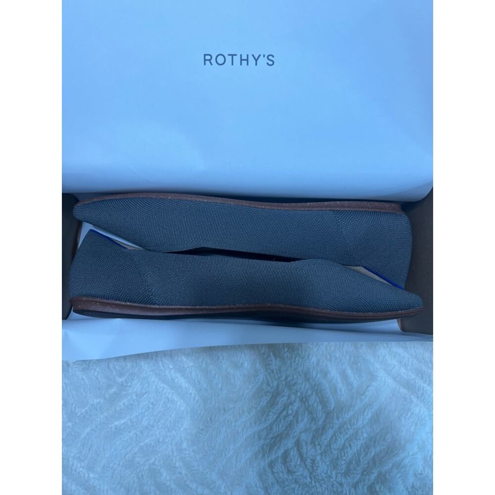 Rothy’s The Point Pebble Grey Flats NIB Size 12 - Picture 8 of 10